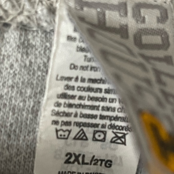 #292 BADIN RAMS HOODIE. Gray in color with awesome patch embroidered logo. - Picture 6 of 14